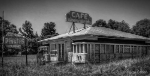 The Old Diner in B+W