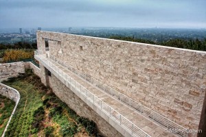 The Walk and Wall Overlooking the Garden at the Getty