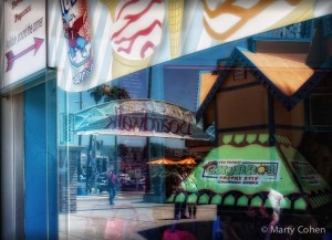 Reflections of the Santa Cruz Boardwalk