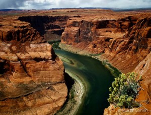 Colorado River at the Right Side of Horseshoe Bend