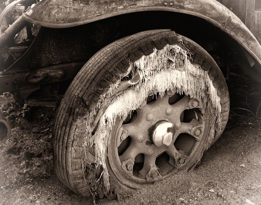 Well Worn Old Tire