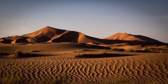 Sun Setting in the Sahara
