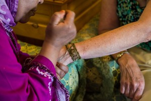 She Applies the Henna