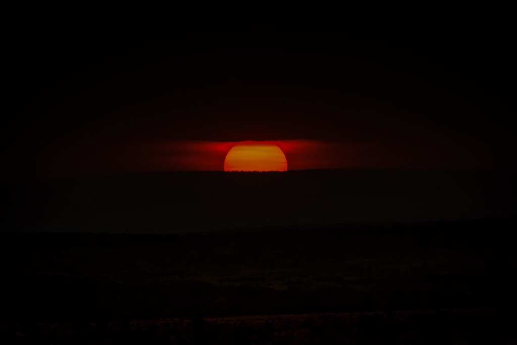 Sunset on the Masai Mara, Kenya