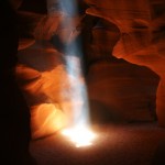 Light Beam in Upper Slot Canyon