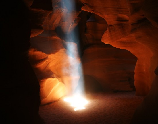 Light Beam in Upper Slot Canyon