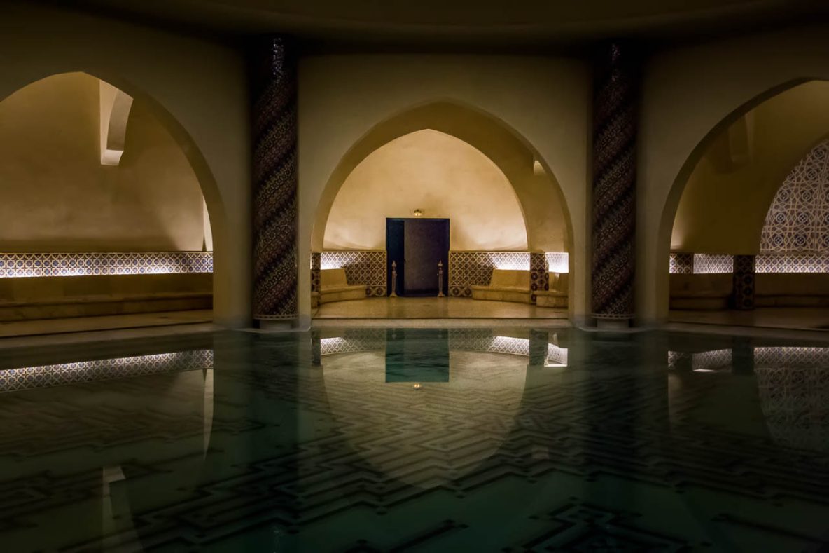 Hamam inside the Hassan II Mosque (Casablanca)