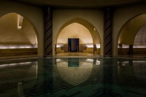 Hamam inside the Hassan II Mosque