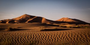 Sun Setting in the Sahara