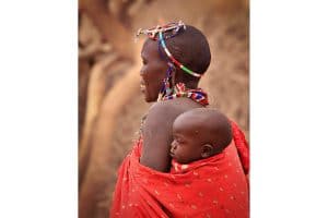 Masai Mother and Baby