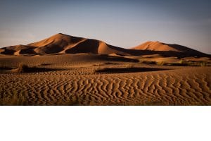 Sun Setting in the Sahara