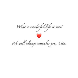 We will always remember you.