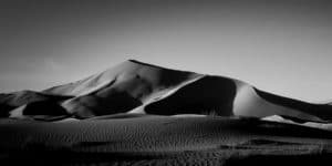 Sun Setting in the Sahara