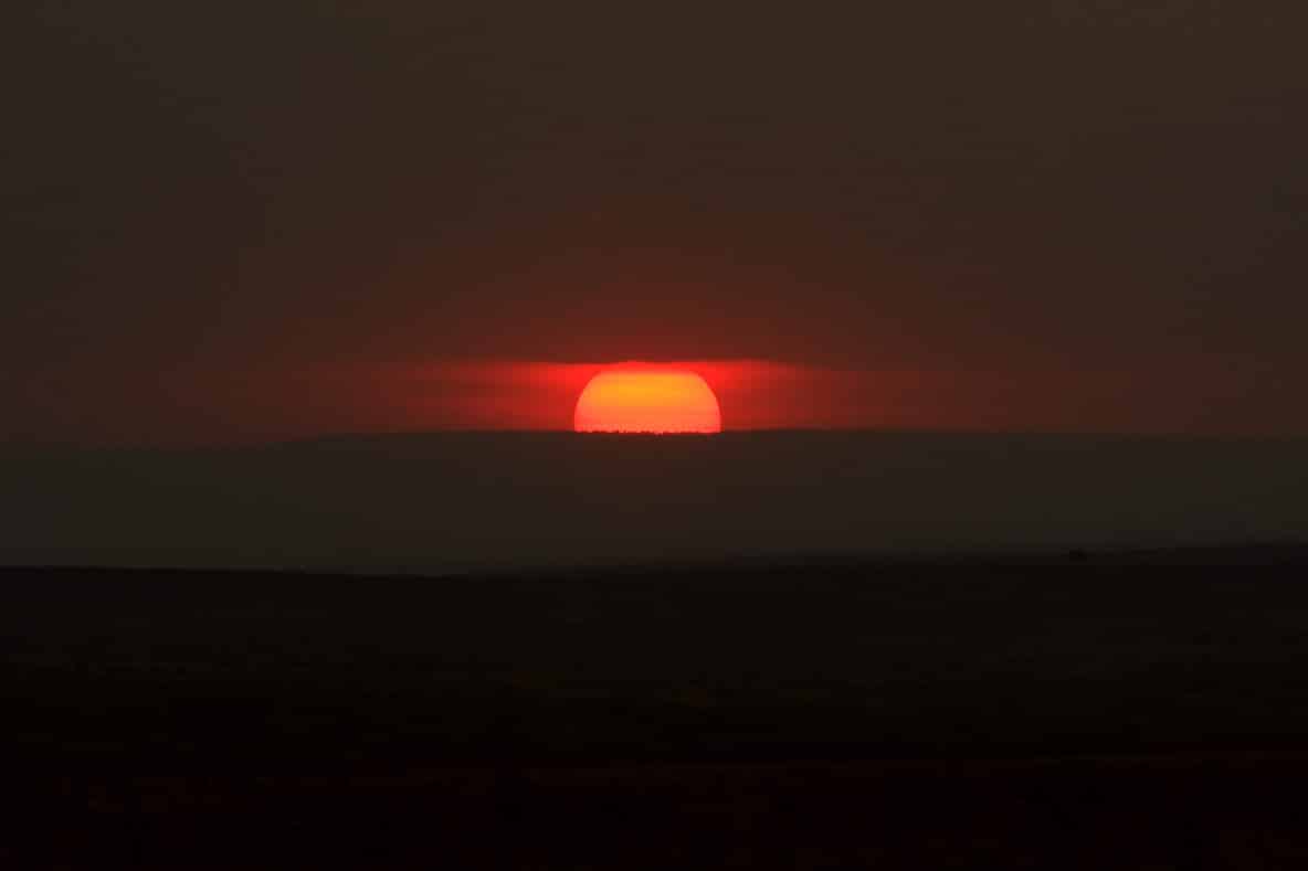 Sunset on the Masai Mara (Kenya)