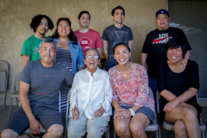 Uta and her great nieces and great nephews 2014
